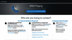 What Anwpaging.com website looked like in 2019 (5 years ago)