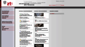 What Architekturwettbewerb.at website looked like in 2019 (5 years ago)