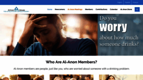 What Al-anon.org website looked like in 2019 (5 years ago)