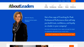 What Aboutleaders.com website looked like in 2019 (5 years ago)
