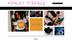 What Ashleytisdale.com website looked like in 2019 (5 years ago)