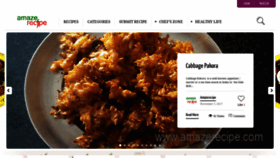 What Amazerecipe.com website looked like in 2019 (5 years ago)