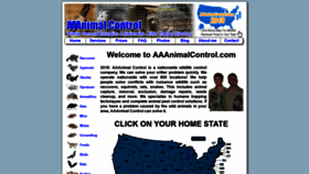 What Aaanimalcontrol.com website looked like in 2019 (5 years ago)