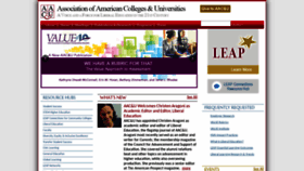 What Aacu.org website looked like in 2019 (5 years ago)