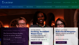 What Aacrao.org website looked like in 2019 (5 years ago)