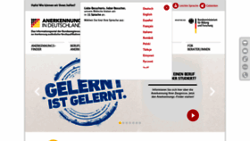 What Anerkennung-in-deutschland.de website looked like in 2019 (5 years ago)