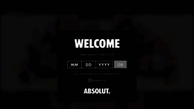 What Absolut.com website looked like in 2019 (5 years ago)