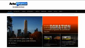 What Actufinance.fr website looked like in 2019 (5 years ago)