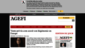 What Agefi.com website looked like in 2019 (5 years ago)