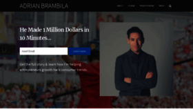 What Adrianbrambila.com website looked like in 2019 (5 years ago)