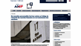 What Amf-france.org website looked like in 2019 (5 years ago)