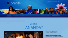 What Ananda.org website looked like in 2019 (5 years ago)