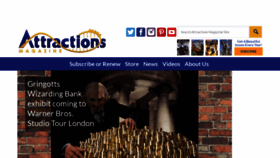 What Attractionsmagazine.com website looked like in 2019 (5 years ago)