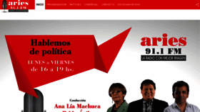 What Ariesfmsalta.com.ar website looked like in 2019 (5 years ago)