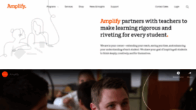 What Amplify.com website looked like in 2019 (5 years ago)