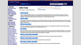 What Airfoiltools.com website looked like in 2019 (5 years ago)