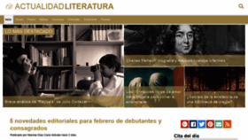 What Actualidadliteratura.com website looked like in 2019 (5 years ago)