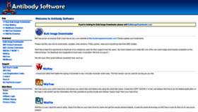 What Antibody-software.com website looked like in 2019 (5 years ago)
