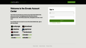 What Account.envato.com website looked like in 2019 (5 years ago)