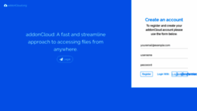 What Addoncloud.org website looked like in 2019 (5 years ago)