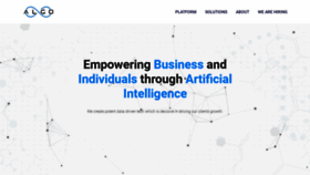 What Algo8.ai website looked like in 2019 (5 years ago)