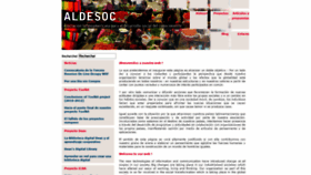 What Aldesoc.org website looked like in 2019 (5 years ago)