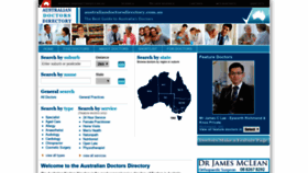 What Australiandoctorsdirectory.com.au website looked like in 2019 (5 years ago)