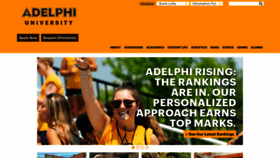 What Adelphi.edu website looked like in 2019 (5 years ago)
