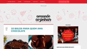 What Amandocozinhar.com website looked like in 2019 (6 years ago)