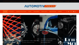 What Automotivpress.fr website looked like in 2019 (5 years ago)
