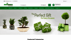 What Addgreens.com website looked like in 2019 (5 years ago)