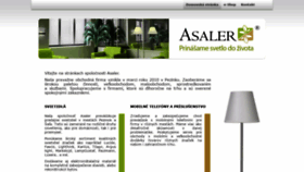 What Asaler.sk website looked like in 2019 (5 years ago)