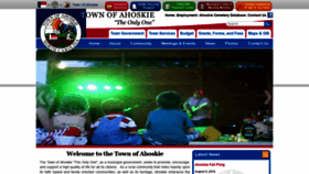 What Ahoskie.org website looked like in 2019 (5 years ago)