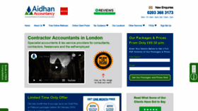 What Aidhanfinancial.com website looked like in 2019 (5 years ago)