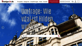 What Anzeiger24.de website looked like in 2019 (6 years ago)