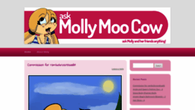 What Askmollymoocow.com website looked like in 2019 (5 years ago)