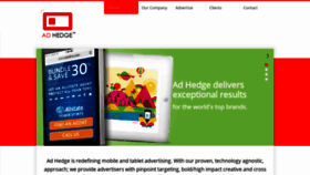 What Adhedge.com website looked like in 2019 (5 years ago)