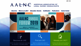 What Aalnc.org website looked like in 2019 (5 years ago)