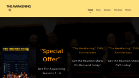 What Awakening.com website looked like in 2019 (5 years ago)