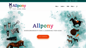 What Allpony.com website looked like in 2019 (5 years ago)