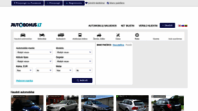 What Autobonus.lt website looked like in 2019 (5 years ago)