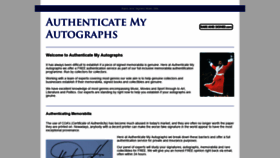 What Authenticatemyautographs.info website looked like in 2019 (5 years ago)