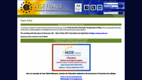 What Aede-france.org website looked like in 2019 (5 years ago)
