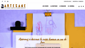 What Artesane.com website looked like in 2019 (5 years ago)