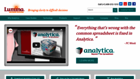 What Analytica.com website looked like in 2019 (5 years ago)