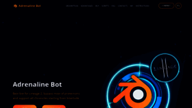 What Adrenalinebot.com website looked like in 2019 (5 years ago)