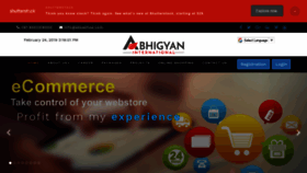 What Abhigyaninternational.com website looked like in 2019 (5 years ago)