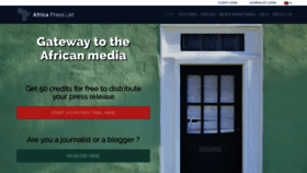 What Africapresslist.com website looked like in 2019 (5 years ago)