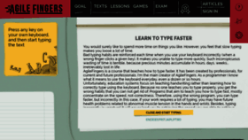 What Agilefingers.com website looked like in 2019 (5 years ago)