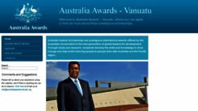 What Australiaawardsvanuatu.org website looked like in 2019 (5 years ago)